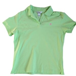 Lilly Pulitzer Green Stretch Polo Shirt – Size Large